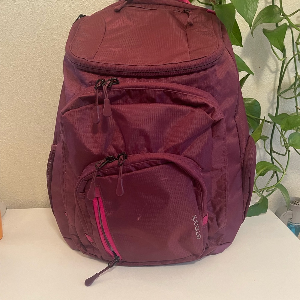 Target backpack with laptop sleeve.
